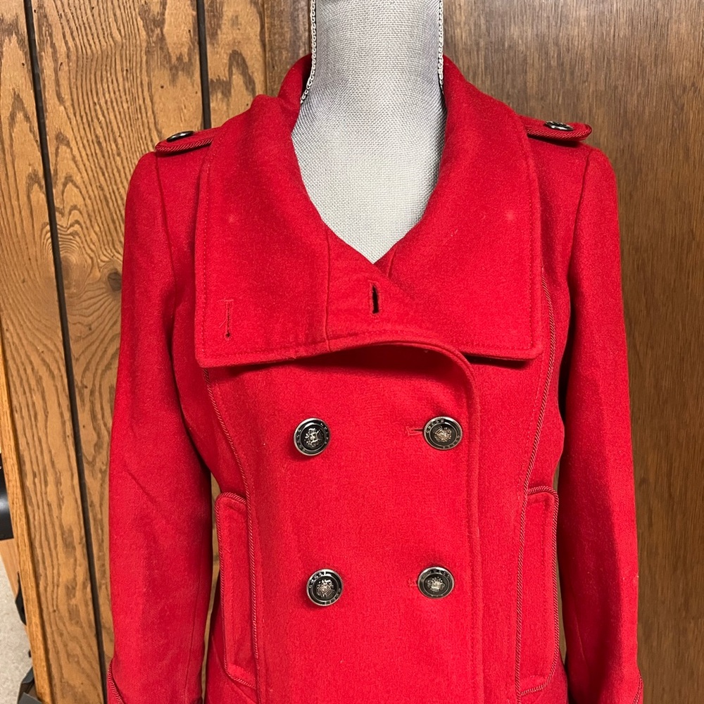 Guess Women's Vibrant Red Trench Coat - Picture 2 of 16
